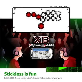 Už Brook XB Kovos Valdybos Xbox Serijos X|S/Xbox Vienas/Xbox 360/Xbox Originalus Visiems-Mygtuką Arcade Valdytojas Atnaujinimai
